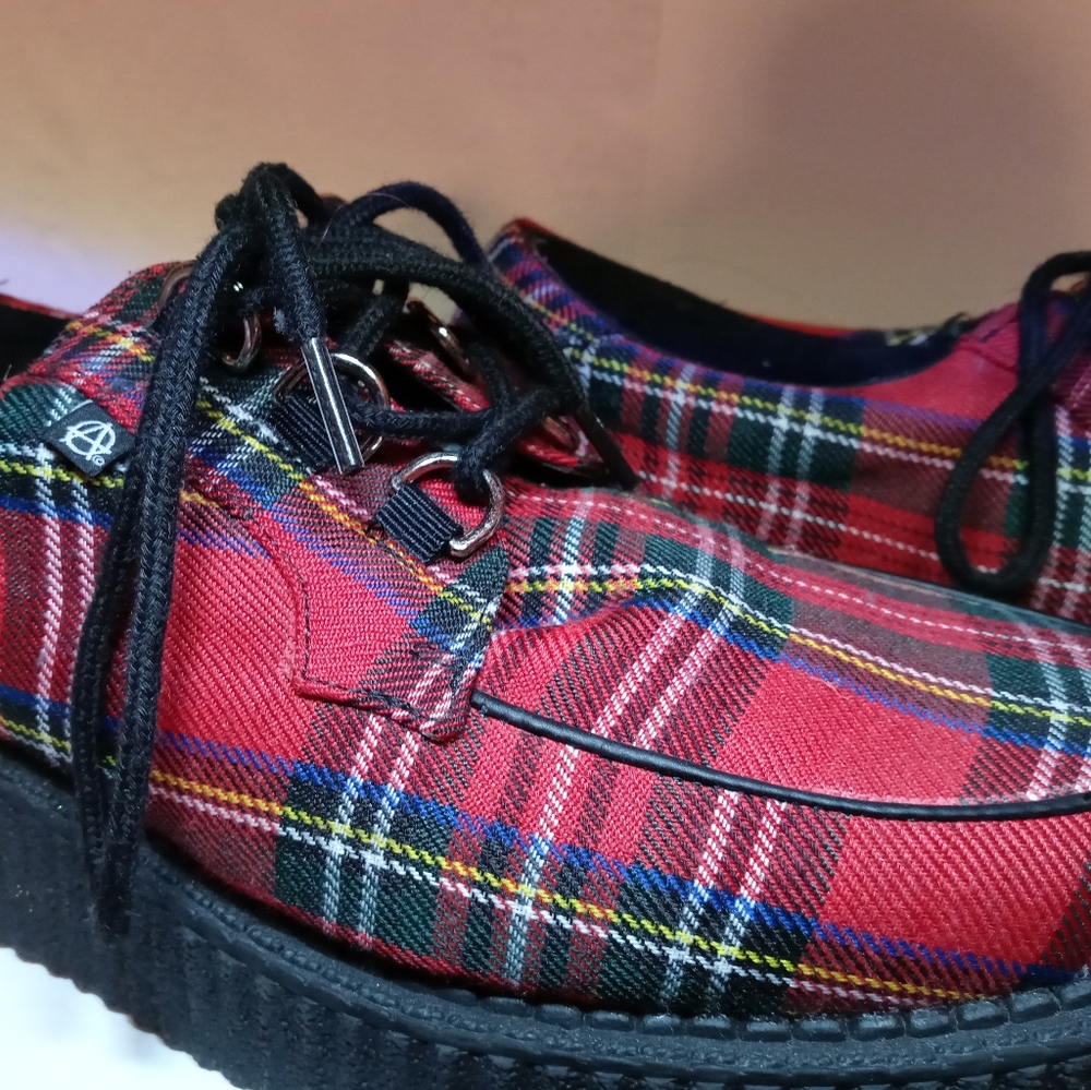 Red Plaid Creepers